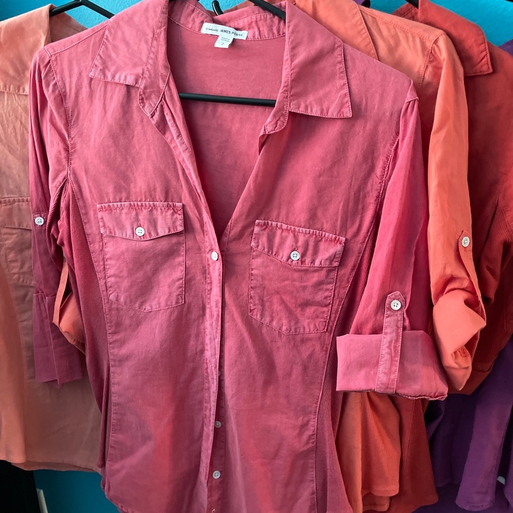 James Perse Panel Tops. 100% cotton. Size 2. Yellow